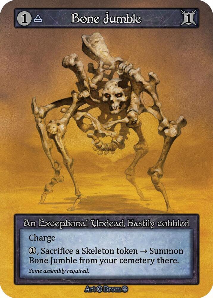 Sorcery: Contested Realm Gothic Bone Jumble Exceptional Near Mint