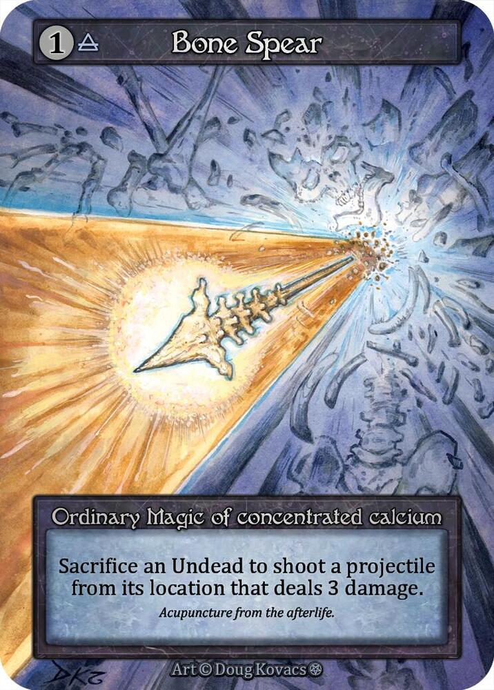 Sorcery: Contested Realm Gothic Bone Spear Ordinary Near Mint