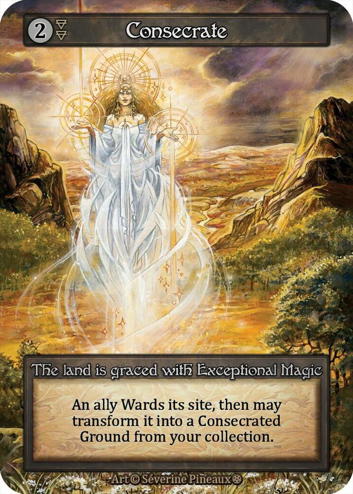 Sorcery: Contested Realm Gothic Consecrate Exceptional Near Mint