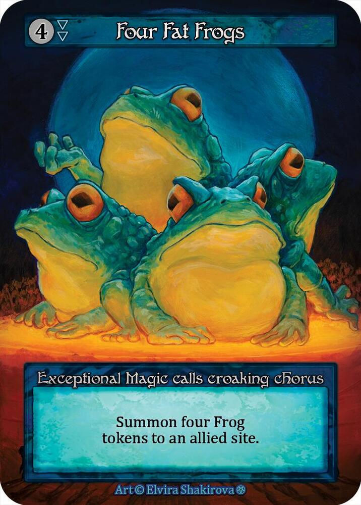 Sorcery: Contested Realm Gothic Four Fat Frogs Exceptional Near Mint