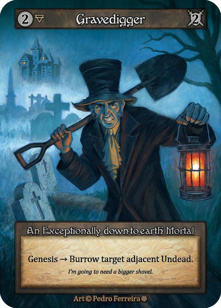 Sorcery: Contested Realm Gothic Gravedigger Exceptional Near Mint