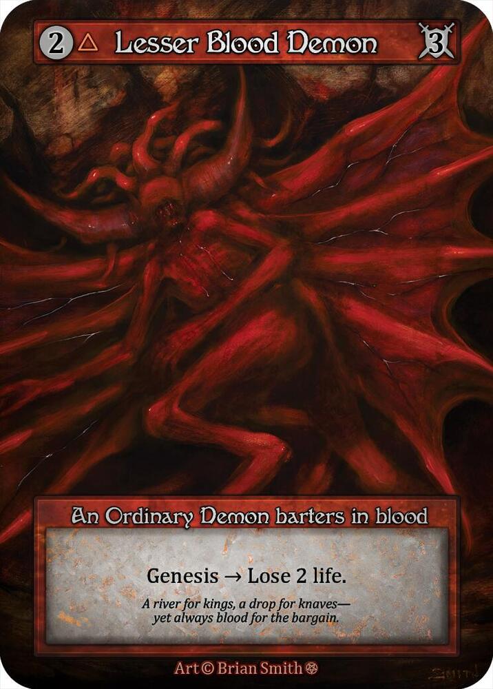 Sorcery: Contested Realm Gothic Lesser Blood Demon Ordinary Near Mint