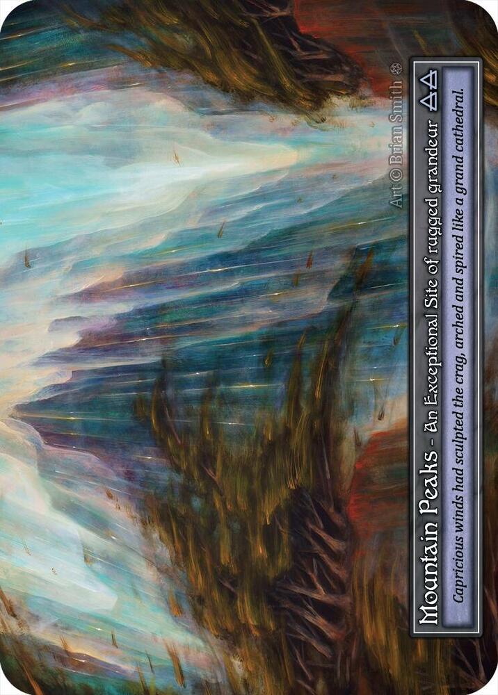 Sorcery: Contested Realm Gothic Mountain Peaks (Foil) Exceptional Near Mint Foil