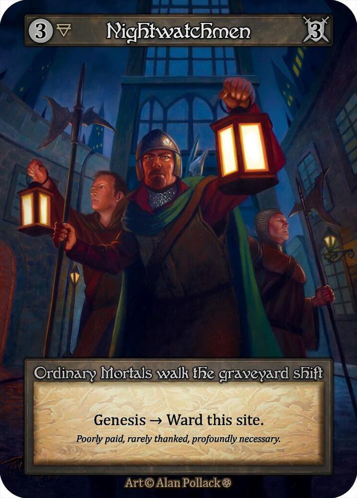 Sorcery: Contested Realm Gothic Nightwatchmen Ordinary Near Mint