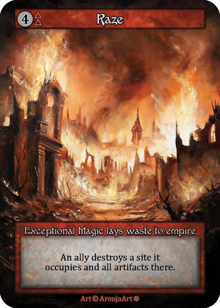 Sorcery: Contested Realm Gothic Raze Exceptional Near Mint