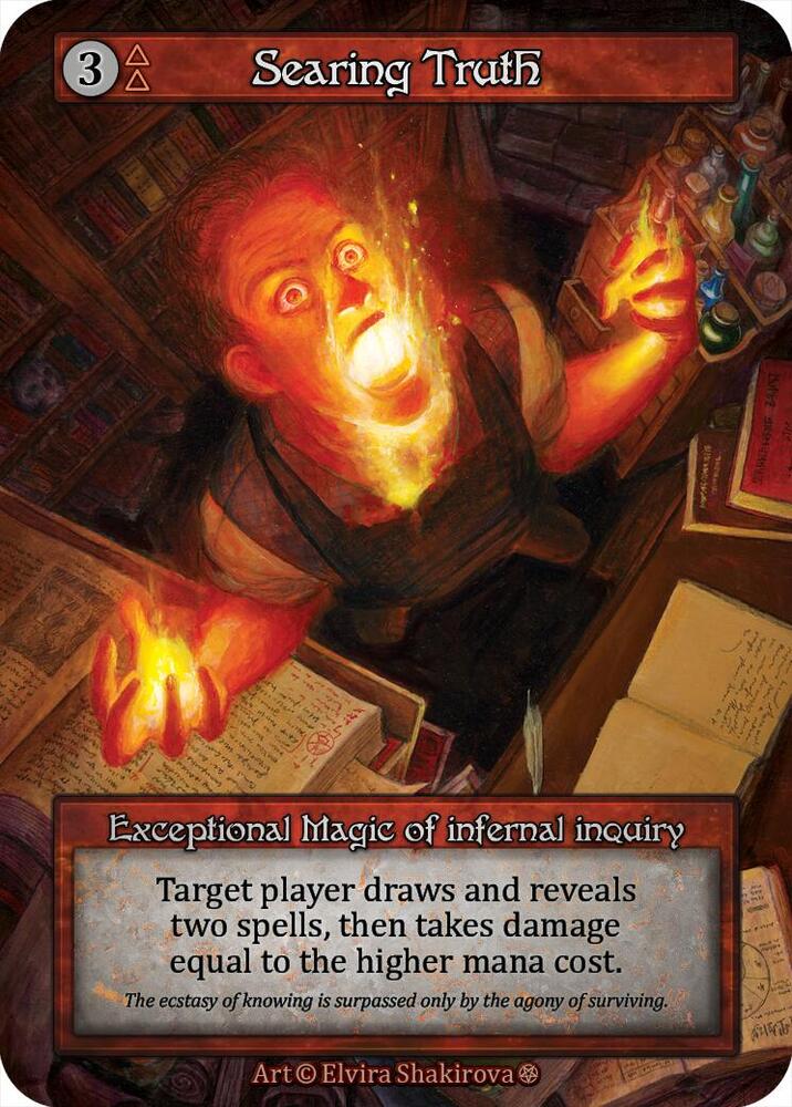 Sorcery: Contested Realm Gothic Searing Truth Exceptional Near Mint