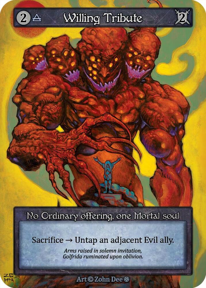 Sorcery: Contested Realm Gothic Willing Tribute Ordinary Near Mint