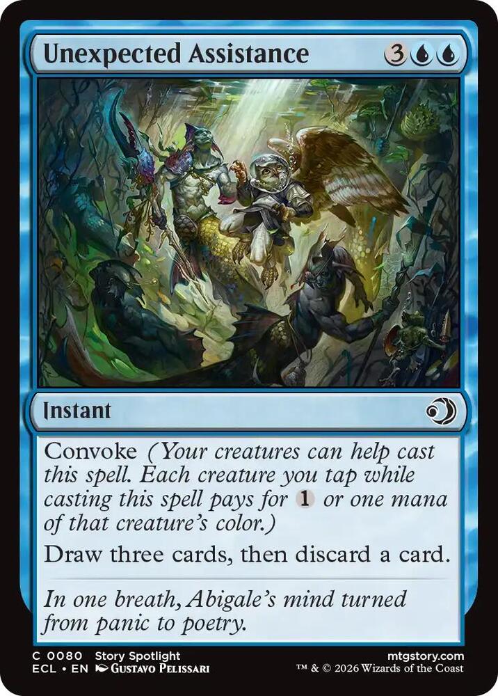 Magic Lorwyn Eclipsed Unexpected Assistance 80 C Near Mint