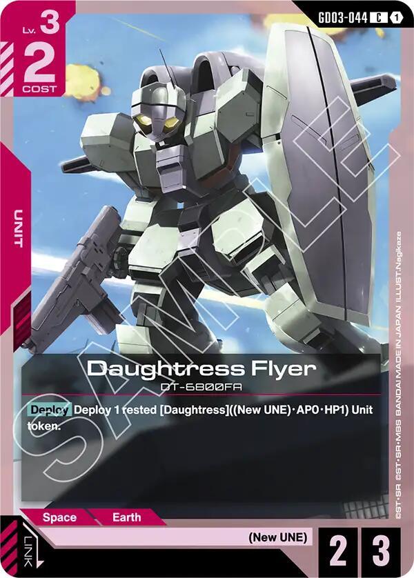 Gundam Card Game Steel Requiem Daughtress Flyer GD03-044 Common Near Mint