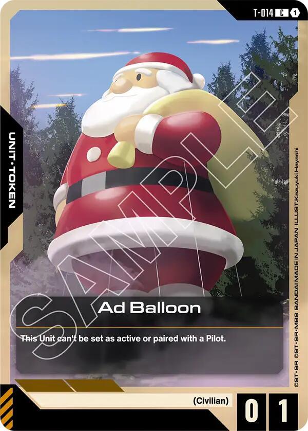 Gundam Card Game Steel Requiem Ad Balloon T-014 Common Near Mint