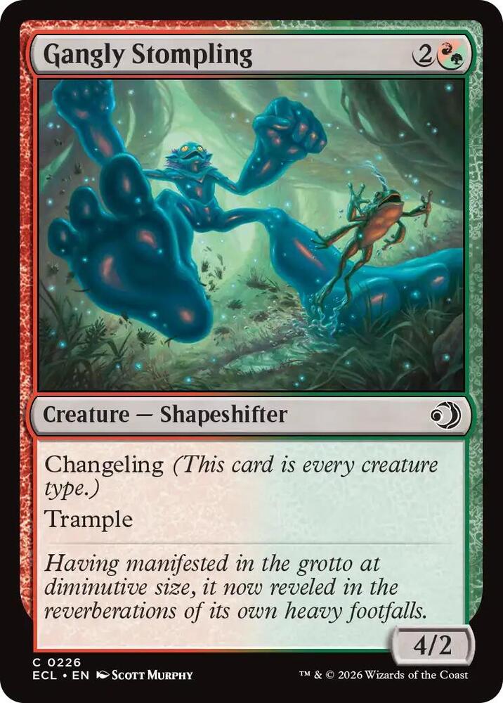 Magic Lorwyn Eclipsed Gangly Stompling 226 C Near Mint