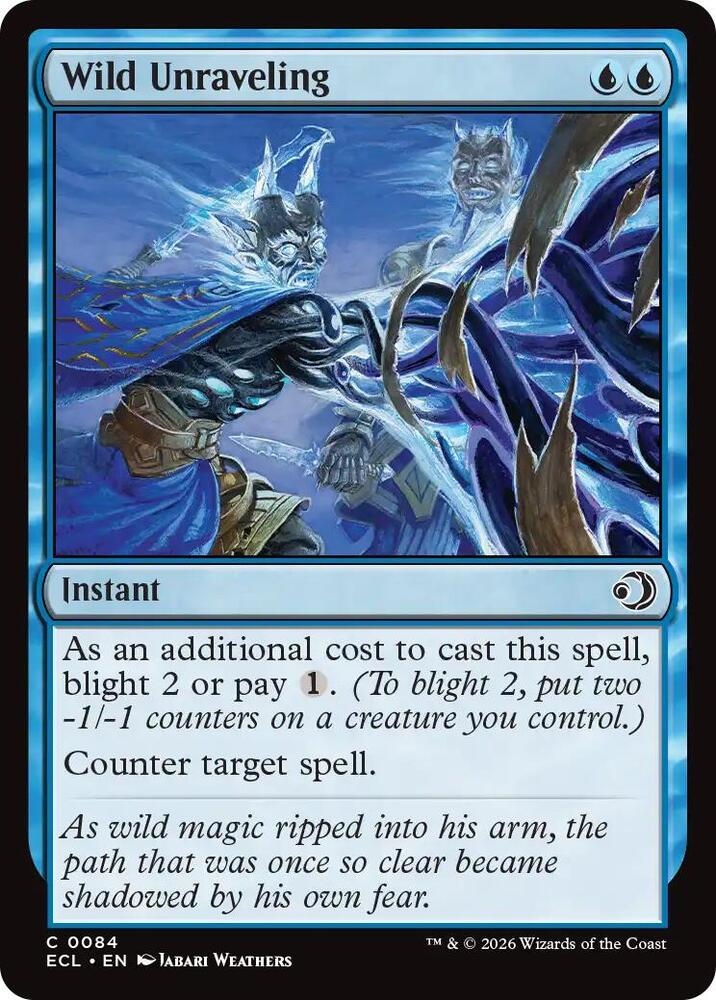 Magic Lorwyn Eclipsed Wild Unraveling 84 C Near Mint