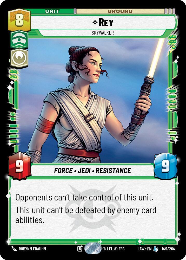 Star Wars: Unlimited A Lawless Time Rey - Skywalker 149/264 Legendary Near Mint