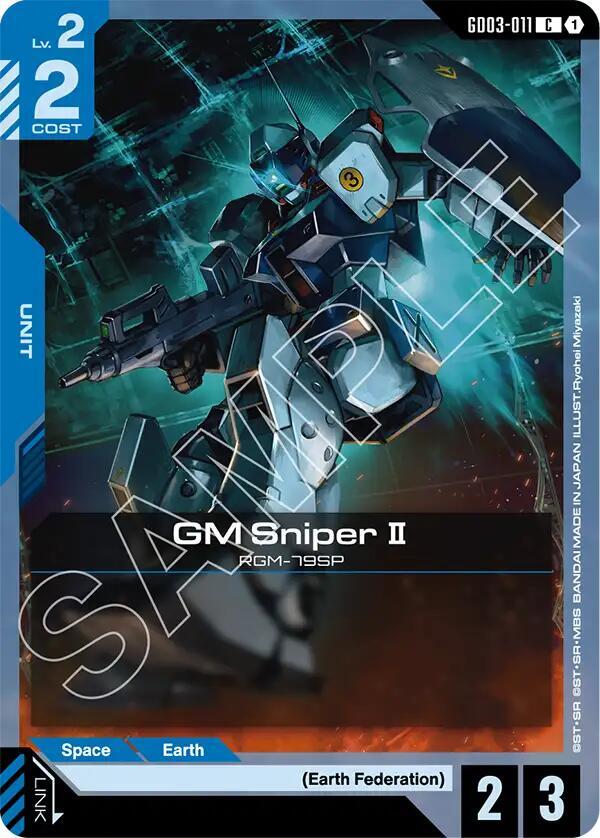 Gundam Card Game Steel Requiem GM Sniper II GD03-011 Common Near Mint