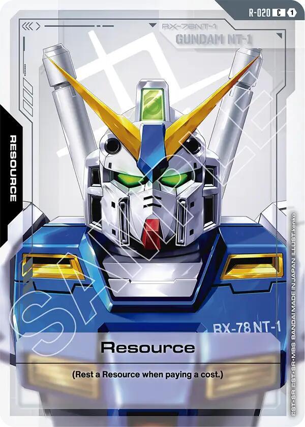 Gundam Card Game Steel Requiem Resource (R-020) R-020 Common Near Mint