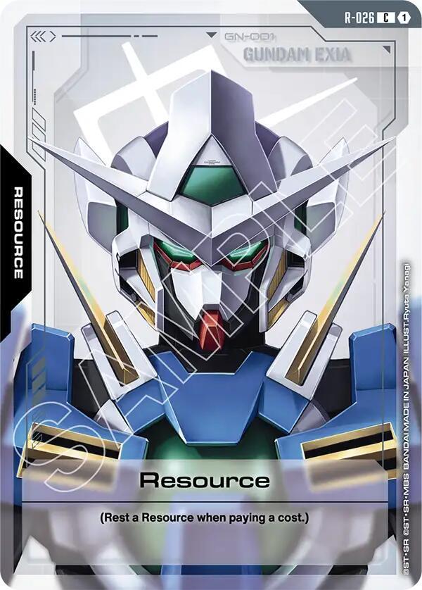 Gundam Card Game Steel Requiem Resource (R-026) R-026 Common Near Mint