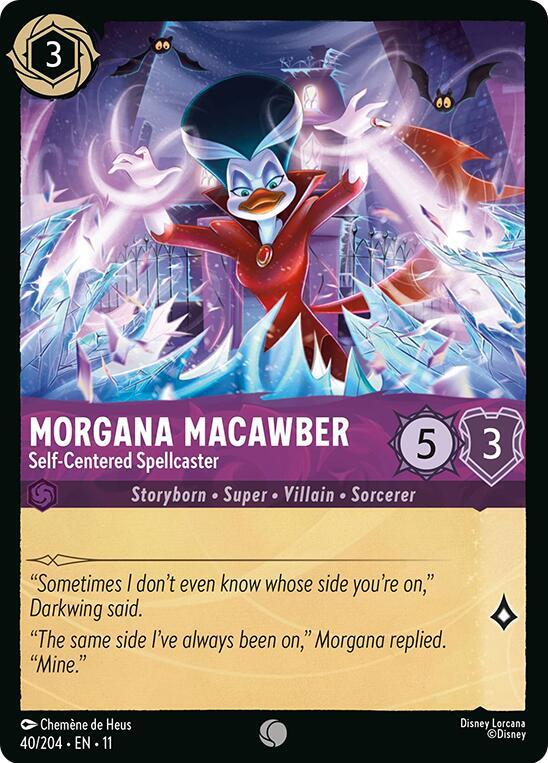 Lorcana TCG Winterspell Morgana Macawber - Self-Centered Spellcaster 40/204 Common Near Mint
