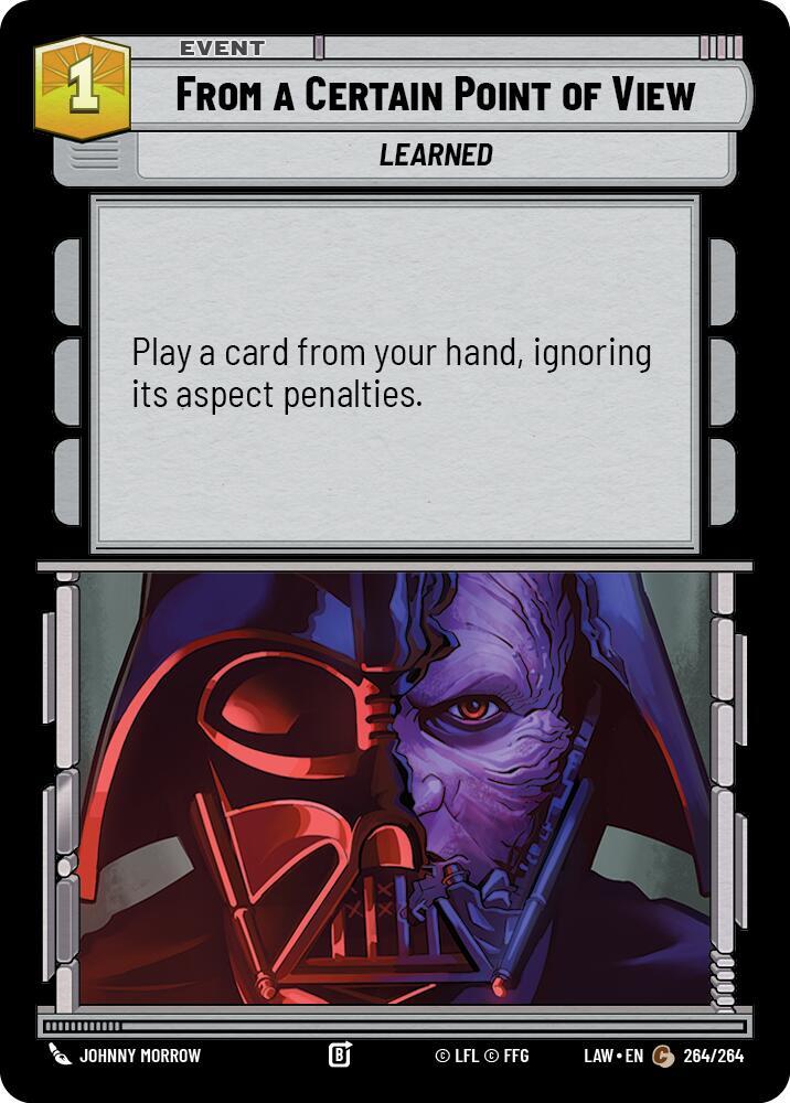 Star Wars: Unlimited A Lawless Time From a Certain Point of View 264/264 Common Near Mint