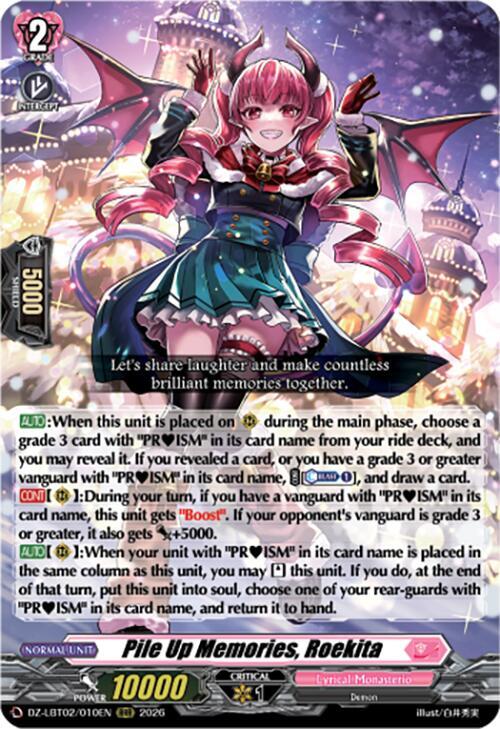 Cardfight Vanguard DZ-LBT02: Lyrical Monasterio Season of Wonders Pile Up Memories, Roekita DZ-LBT02/010EN RRR Near Mint