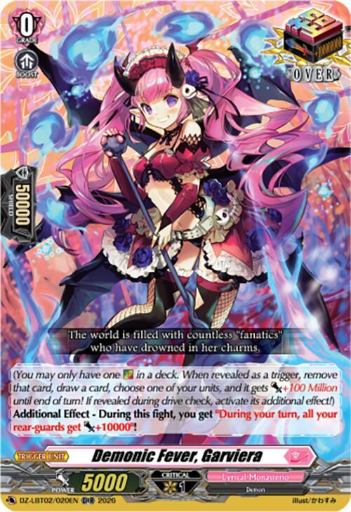 Cardfight Vanguard DZ-LBT02: Lyrical Monasterio Season of Wonders Demonic Fever, Garviera DZ-LBT02/020EN ORR Near Mint