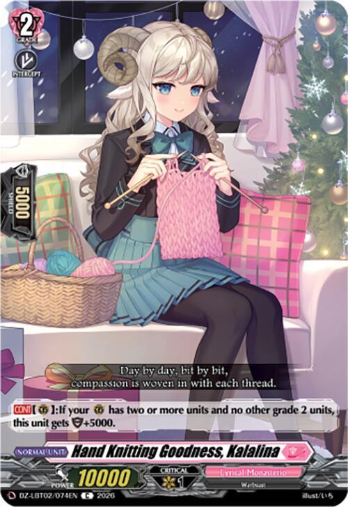 Cardfight Vanguard DZ-LBT02: Lyrical Monasterio Season of Wonders Hand Knitting Goodness, Kalalina DZ-LBT02/074EN C Near Mint