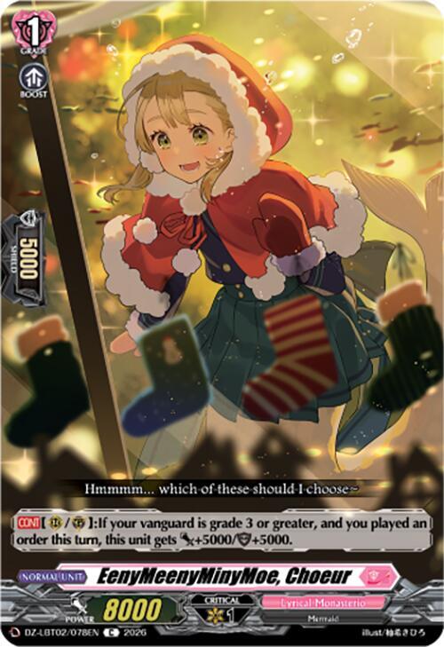 Cardfight Vanguard DZ-LBT02: Lyrical Monasterio Season of Wonders EenyMeenyMinyMoe, Choeur DZ-LBT02/078EN C Near Mint