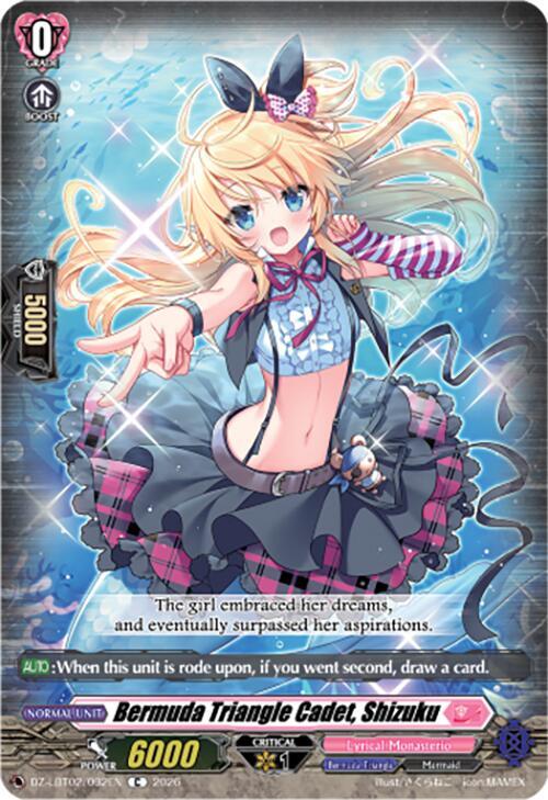 Cardfight Vanguard DZ-LBT02: Lyrical Monasterio Season of Wonders Bermuda Triangle Cadet, Shizuku DZ-LBT02/092EN C Near Mint