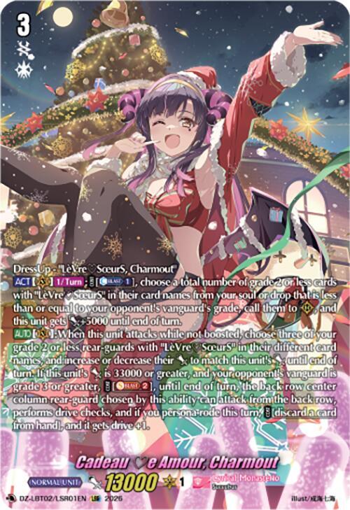 Cardfight Vanguard DZ-LBT02: Lyrical Monasterio Season of Wonders Cadeau e Amour, Charmout (LSR) DZ-LBT02/LSR01EN LSR Near Mint