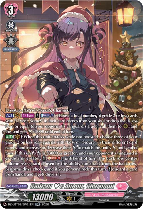 Cardfight Vanguard DZ-LBT02: Lyrical Monasterio Season of Wonders Cadeau e Amour, Charmout (SR) DZ-LBT02/SR01EN SR Near Mint