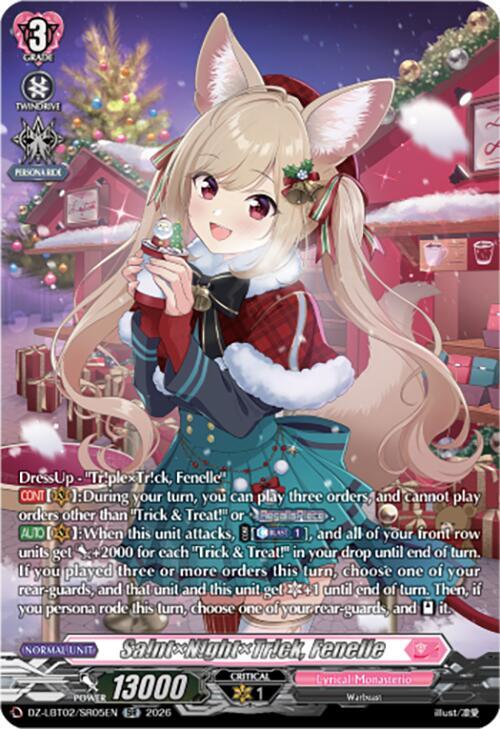 Cardfight Vanguard DZ-LBT02: Lyrical Monasterio Season of Wonders Sa!ntN!ghtTr!ck, Fenelle (SR) DZ-LBT02/SR05EN SR Near Mint