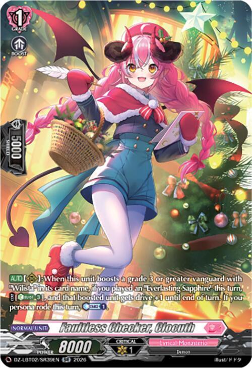 Cardfight Vanguard DZ-LBT02: Lyrical Monasterio Season of Wonders Faultless Checker, Clocuth (SR) DZ-LBT02/SR39EN SR Near Mint
