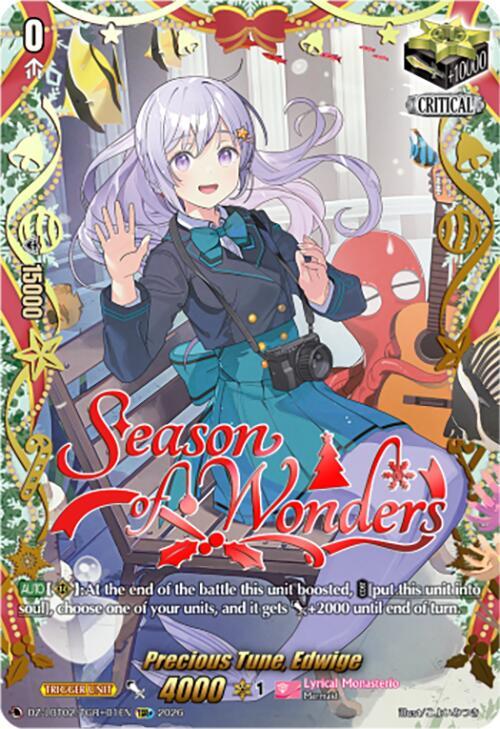 Cardfight Vanguard DZ-LBT02: Lyrical Monasterio Season of Wonders Precious Tune, Edwige (TGR+) DZ-LBT02/TGR+01EN TGR+ Near Mint