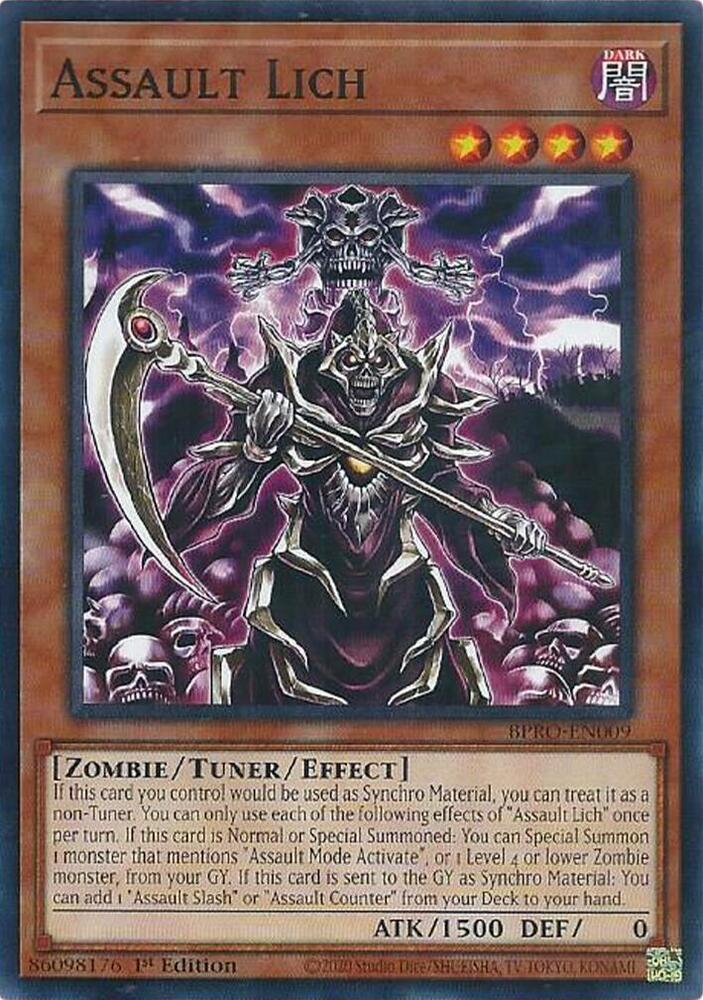 YuGiOh Burst Protocol Assault Lich BPRO-EN009 Common Near Mint 1st Edition