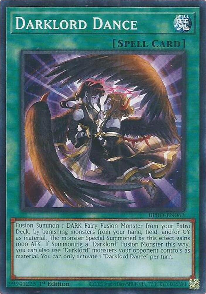 YuGiOh Burst Protocol Darklord Dance BPRO-EN063 Common Near Mint 1st Edition