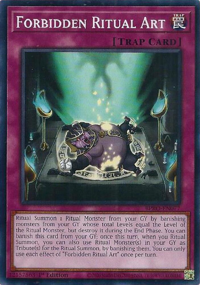 YuGiOh Burst Protocol Forbidden Ritual Art BPRO-EN077 Common Near Mint 1st Edition
