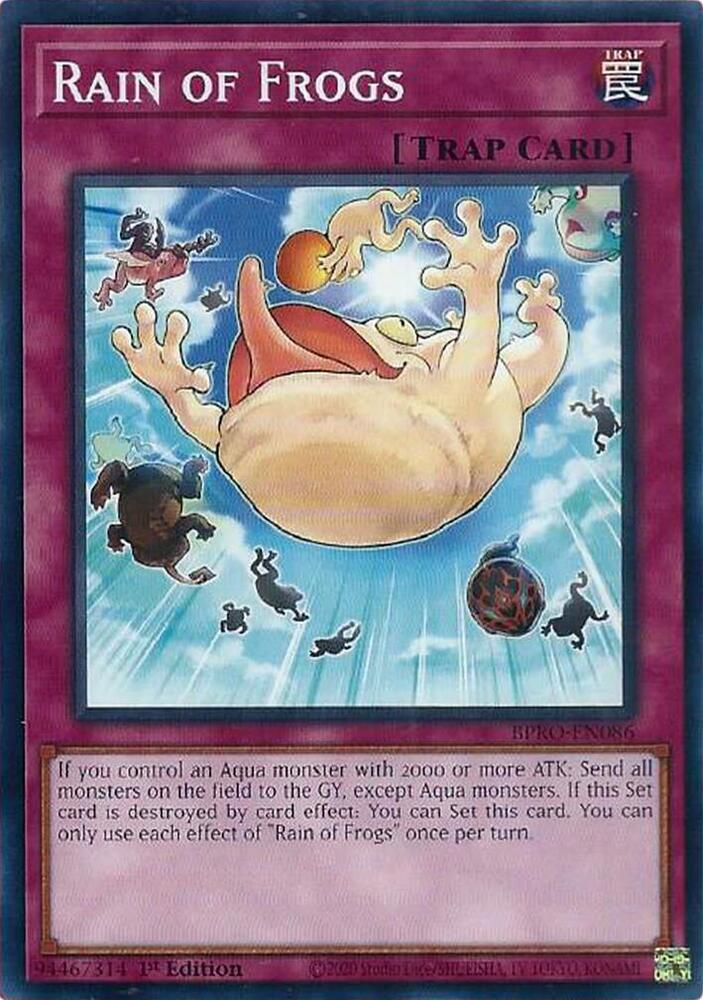 YuGiOh Burst Protocol Rain of Frogs BPRO-EN086 Common Near Mint 1st Edition