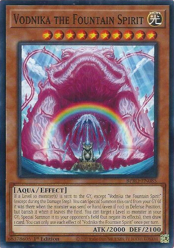 YuGiOh Burst Protocol Vodnika the Fountain Spirit BPRO-EN085 Common Near Mint 1st Edition