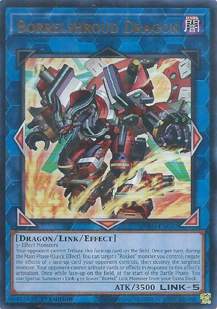 YuGiOh Burst Protocol Borrelshroud Dragon BPRO-EN047 Ultra Rare Near Mint 1st Edition