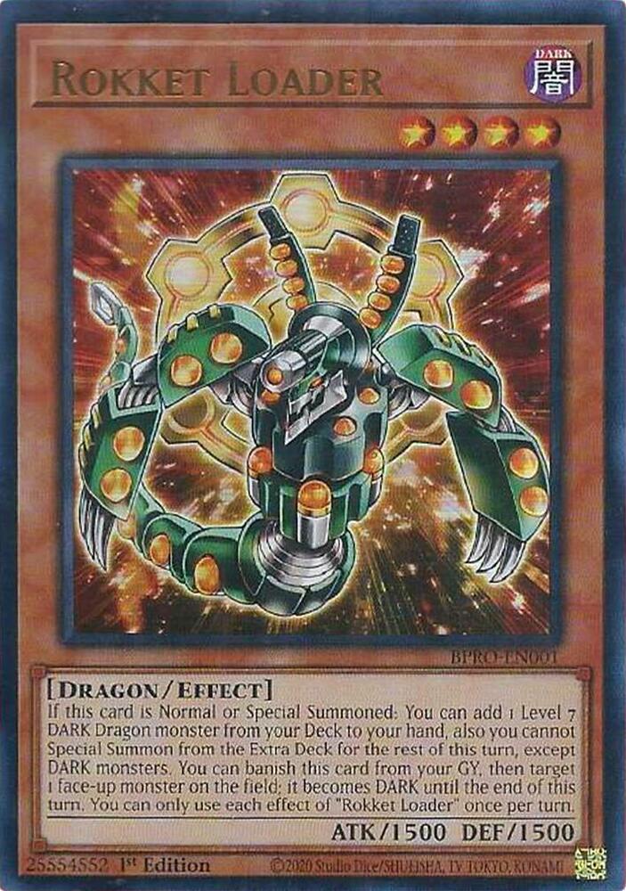 YuGiOh Burst Protocol Rokket Loader BPRO-EN001 Ultra Rare Near Mint 1st Edition