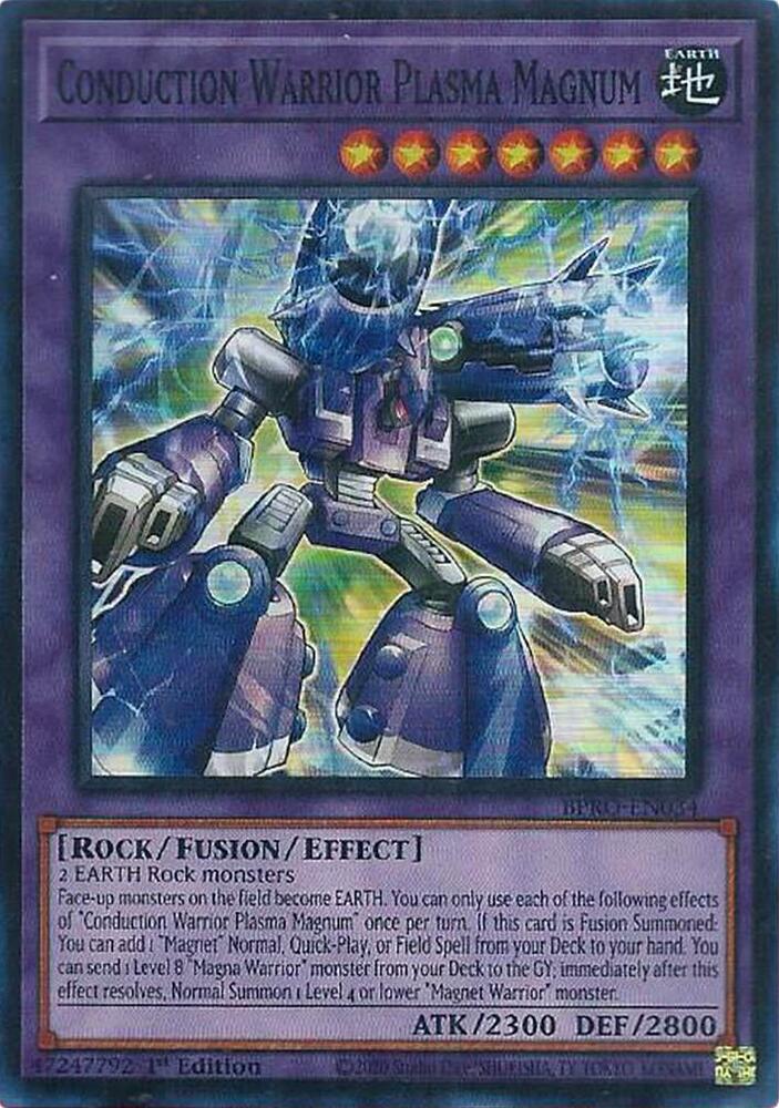 YuGiOh Burst Protocol Conduction Warrior Plasma Magnum BPRO-EN034 Super Rare Near Mint 1st Edition