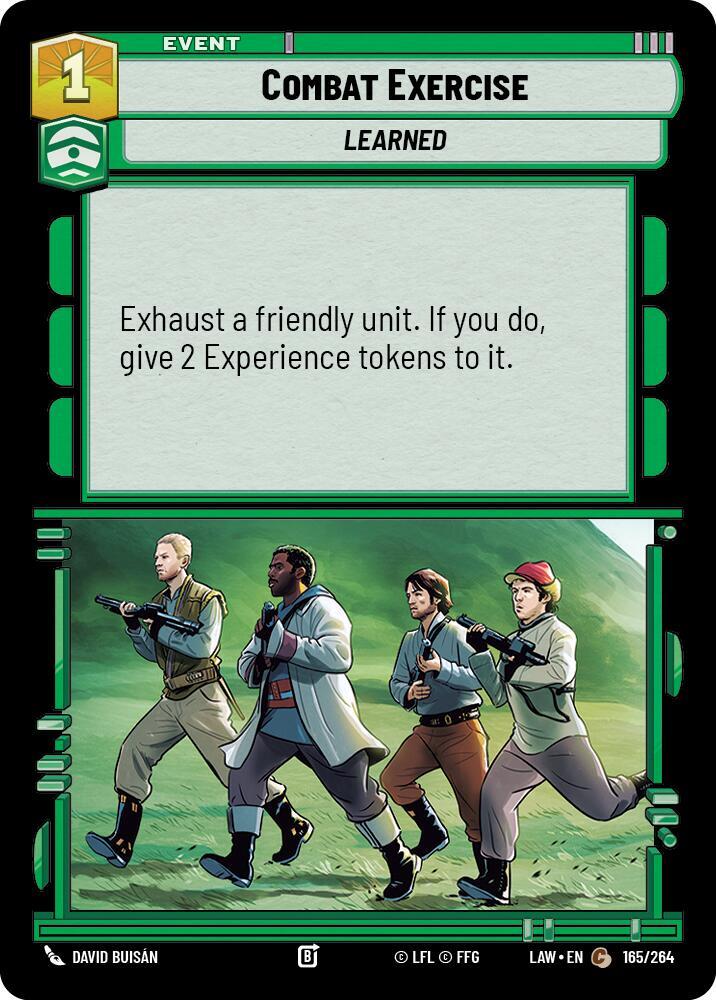 Star Wars: Unlimited A Lawless Time Combat Exercise 165/264 Common Near Mint
