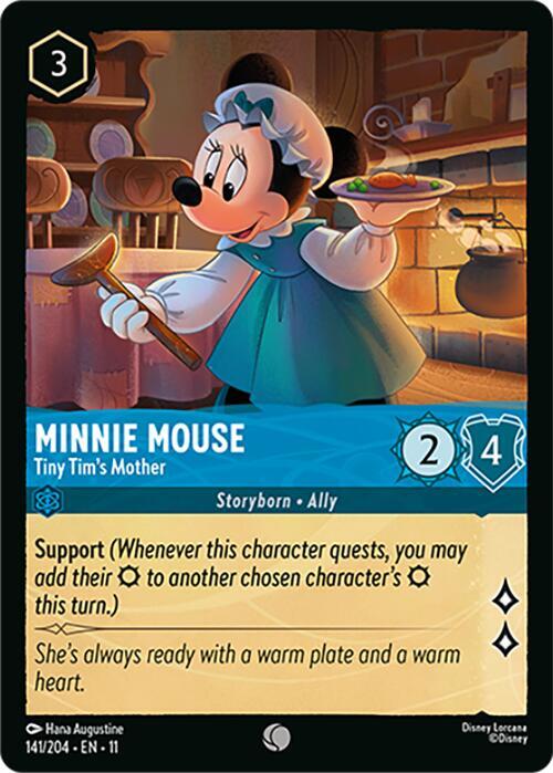 Lorcana TCG Winterspell Minnie Mouse - Tiny Tim's Mother 141/204 Common Near Mint