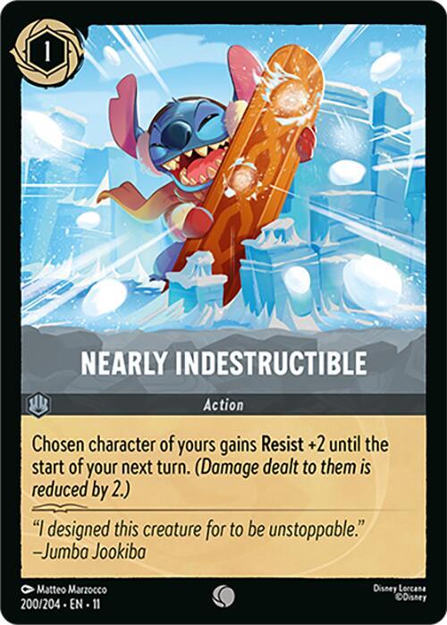 Lorcana TCG Winterspell Nearly Indestructible 200/204 Common Near Mint