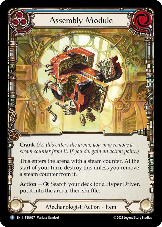 Flesh & Blood TCG Compendium of Rathe Assembly Module (Blue) PEN067 Rare Near Mint