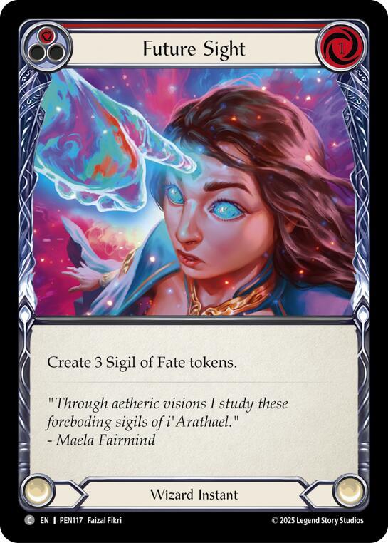 Flesh & Blood TCG Compendium of Rathe Future Sight (Red) PEN117 Common Near Mint