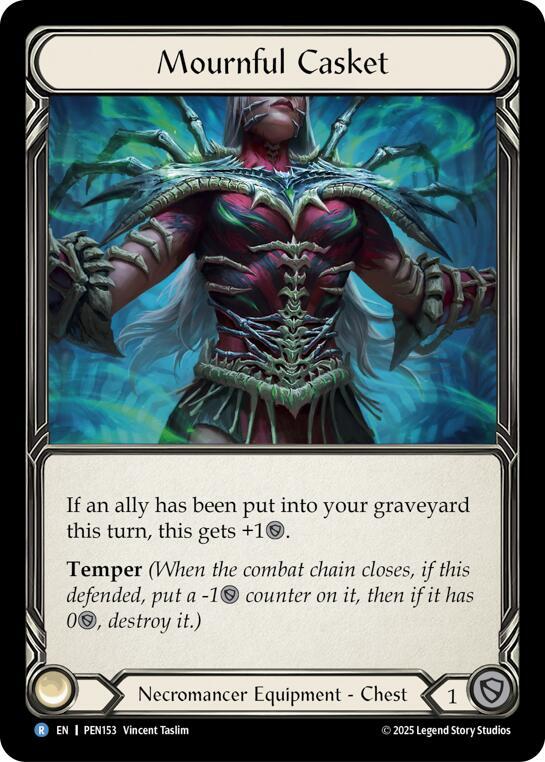Flesh & Blood TCG Compendium of Rathe Mournful Casket PEN153 Rare Near Mint