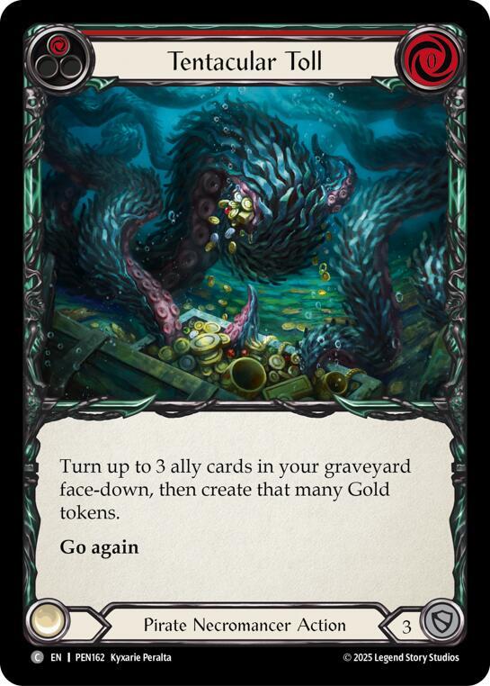 Flesh & Blood TCG Compendium of Rathe Tentacular Toll (Red) PEN162 Common Near Mint