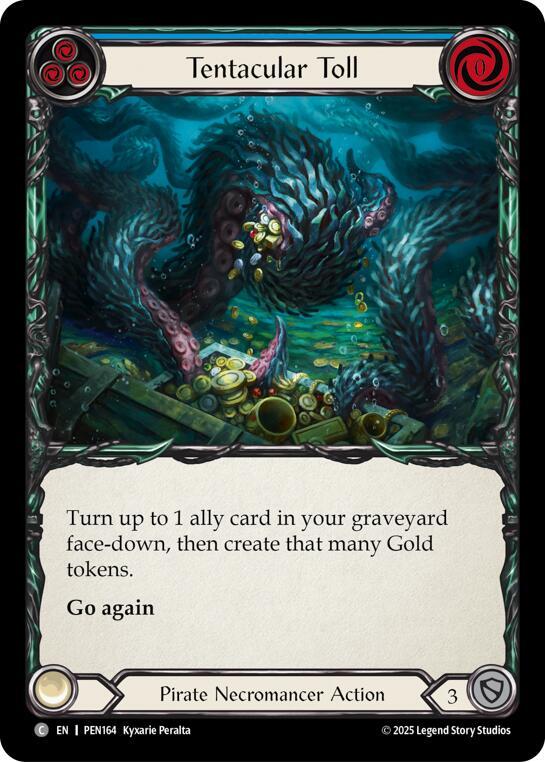 Flesh & Blood TCG Compendium of Rathe Tentacular Toll (Blue) PEN164 Common Near Mint
