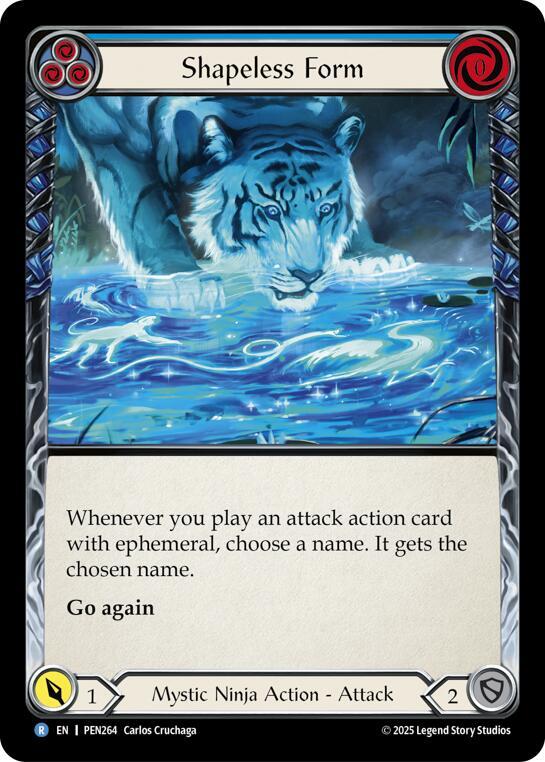 Flesh & Blood TCG Compendium of Rathe Shapeless Form (Blue) PEN264 Rare Near Mint