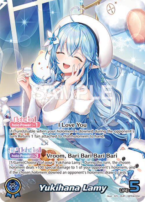 hololive OFFICIAL CARD GAME Curious Universe Yukihana Lamy (OUR) hBP04-004 Oshi Ultra Rare Near Mint Foil